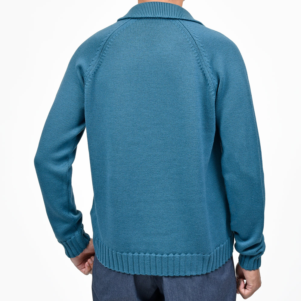 SALE】ZANONE（ザノーネ）5ゲージウールスキッパーニットポロ SLIM FIT