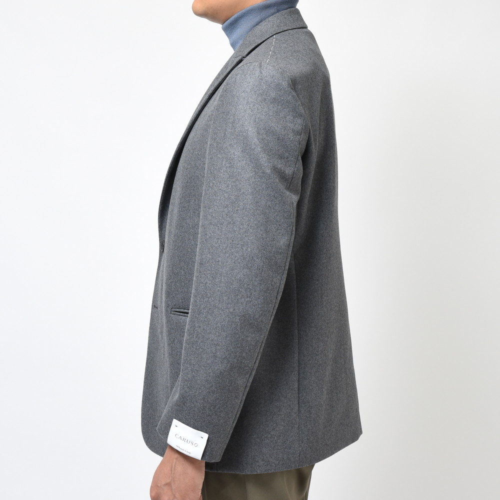 CARUSO（カルーゾ）ZEROゼロ ウールフランネルソリッド2Bジャケット