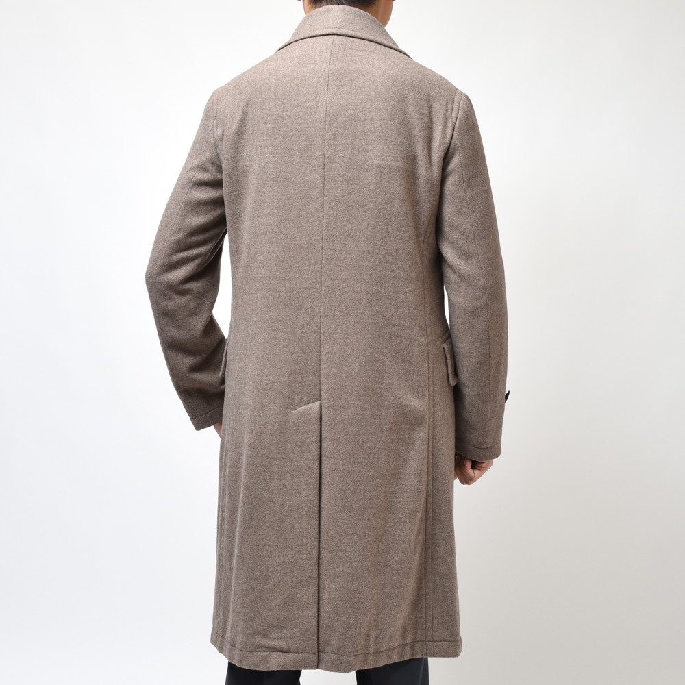 CARUSO（カルーゾ）ウールメランジフランネルダブルブレストミリタリー