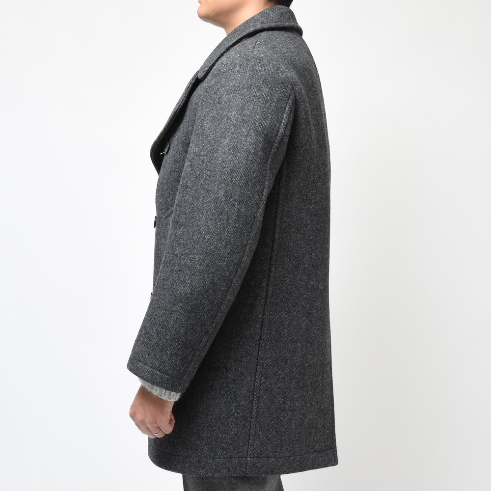 HEUGN（ユーゲン）Victor ウールメルトンダイアゴナルPコート COAT033