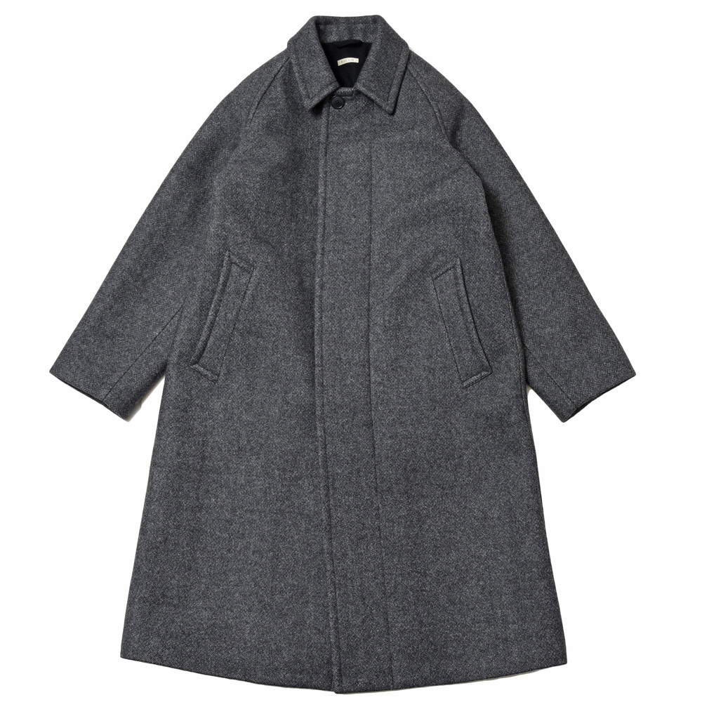 HEUGN（ユーゲン）Daniel ウールメルトンダイアゴナルバルカラーコート