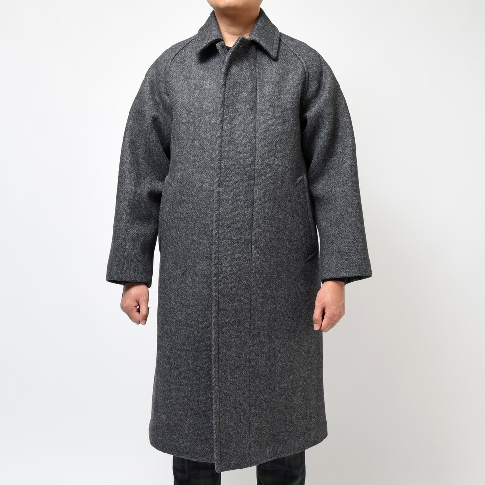 HEUGN（ユーゲン）Daniel ウールメルトンダイアゴナルバルカラーコート