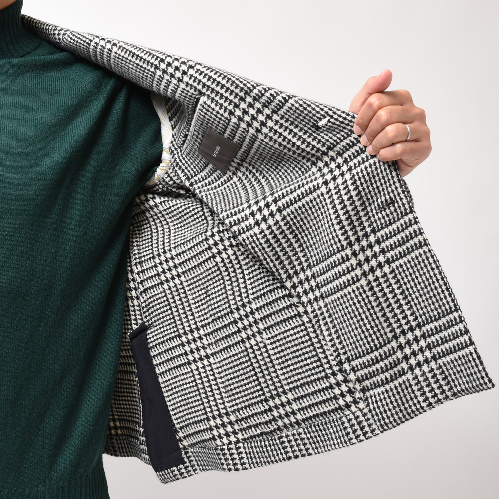 la favola（ラファーヴォラ）ウールナイロンライトツィードグレン