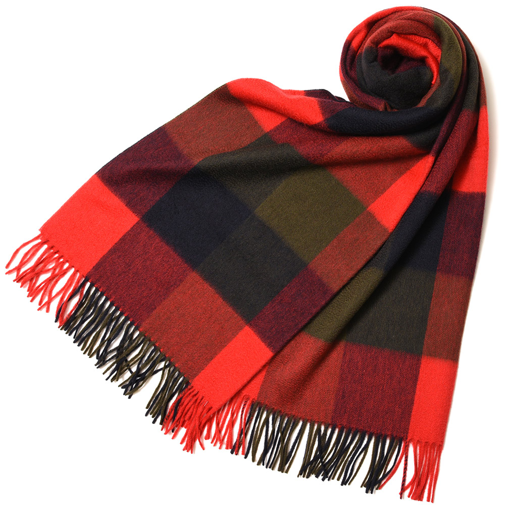 Joshua Ellis（ジョシュア エリス）カシミアブロックチェック大判