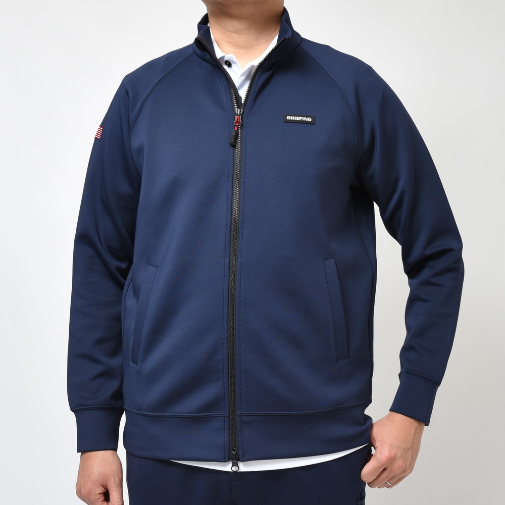 BRIEFING（ブリーフィング）ポリエステルジャージスタンドカラージップ