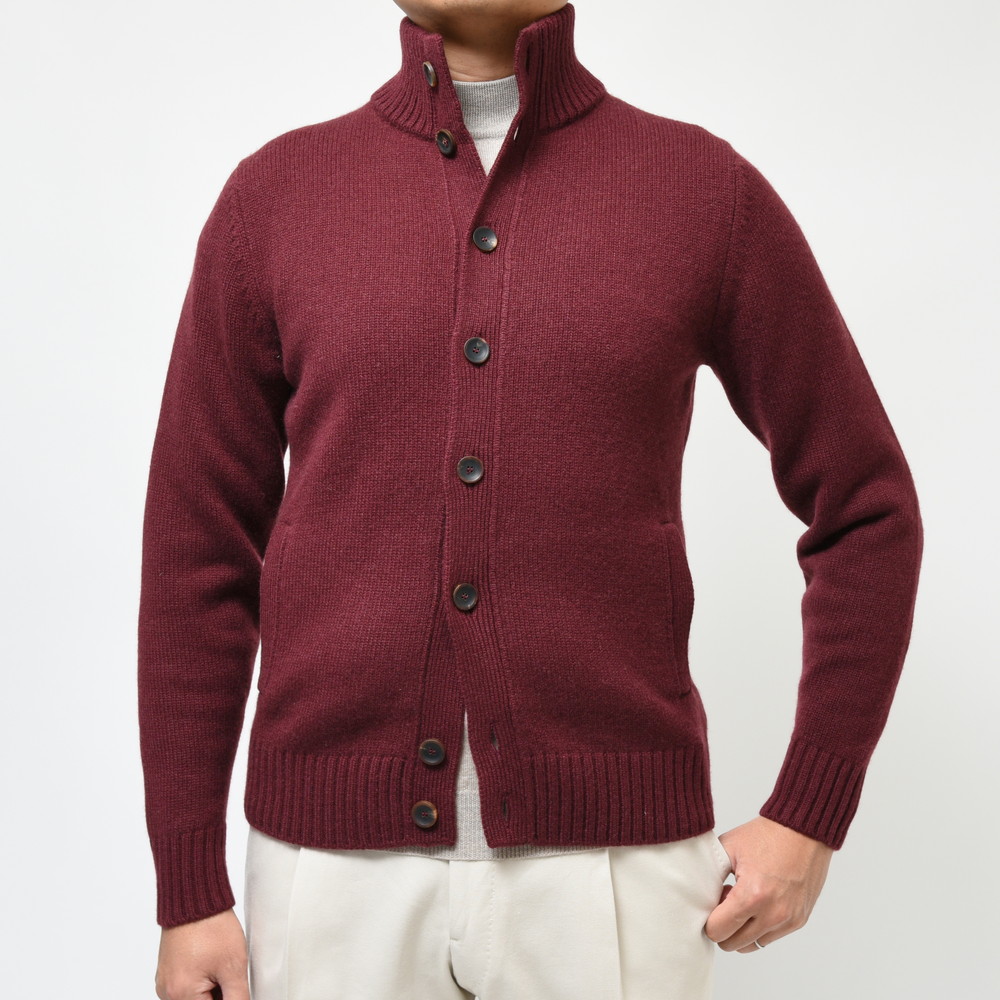 ZANONE（ザノーネ）5ゲージカシミアスタンドカラーニットカーディガン