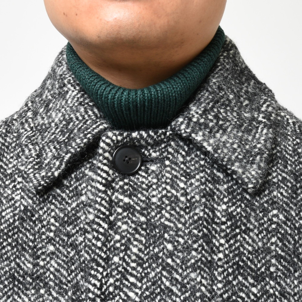 HEUGN（ユーゲン）Daniel Gray Tweed ウールツィードヘリンボーンバル
