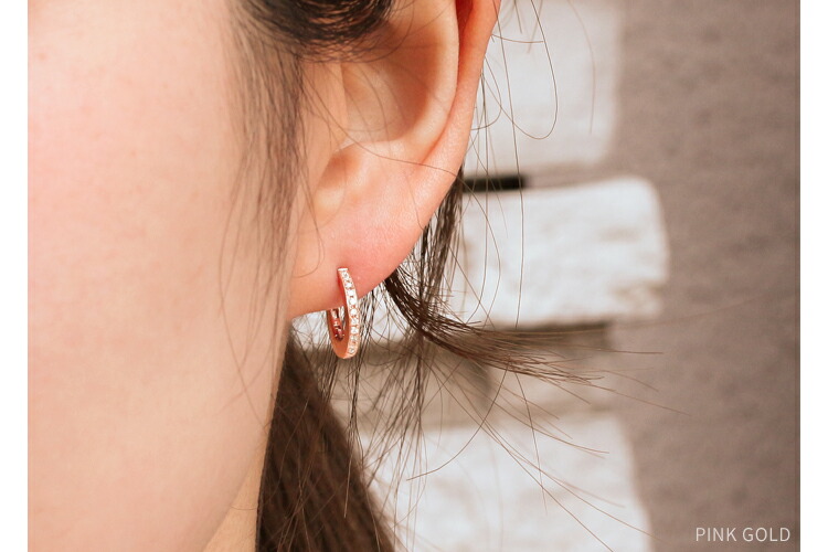 片方作り K18 天然ダイヤモンド 中折れピアス 片方作り K18 天然