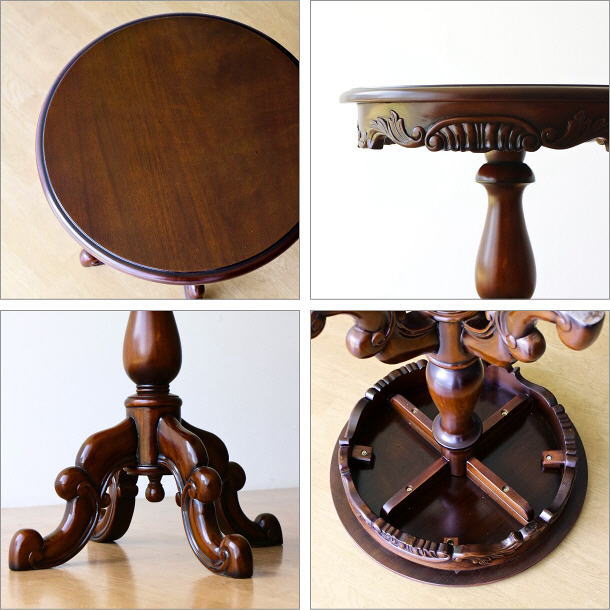 楽天市場】マホガニー無垢材 サイドテーブル 天然木製 コーヒー