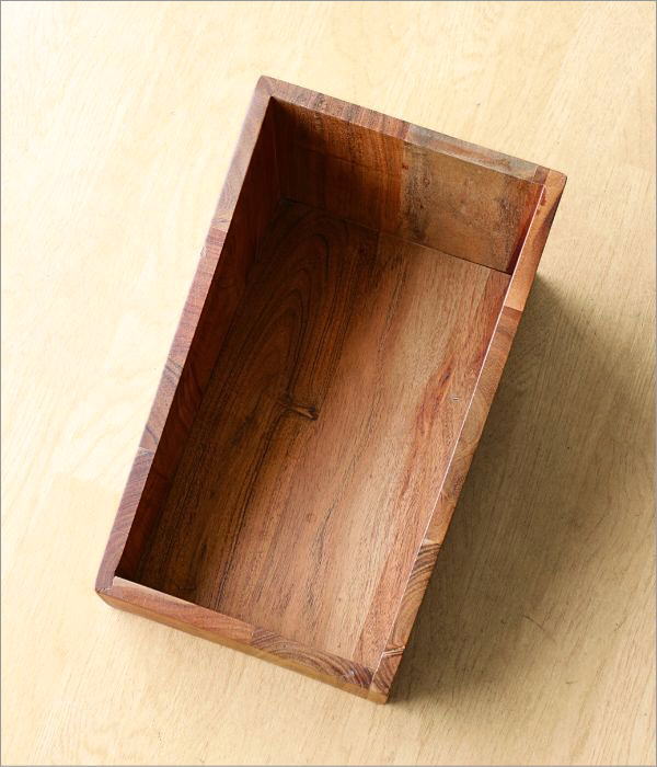 楽天市場】収納ボックス チーク おしゃれ 無垢材 天然木 シンプル