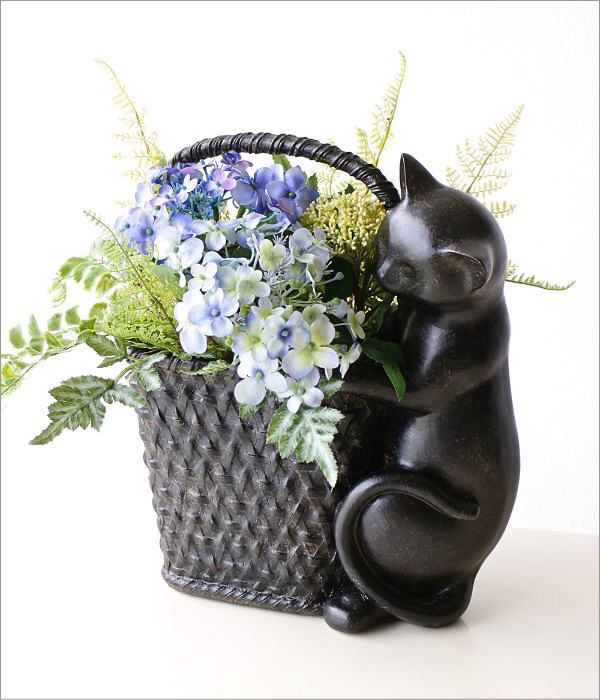 楽天市場】バスケット 編み籠 かご 猫 鉢カバー デザイン ねこ ネコ 猫