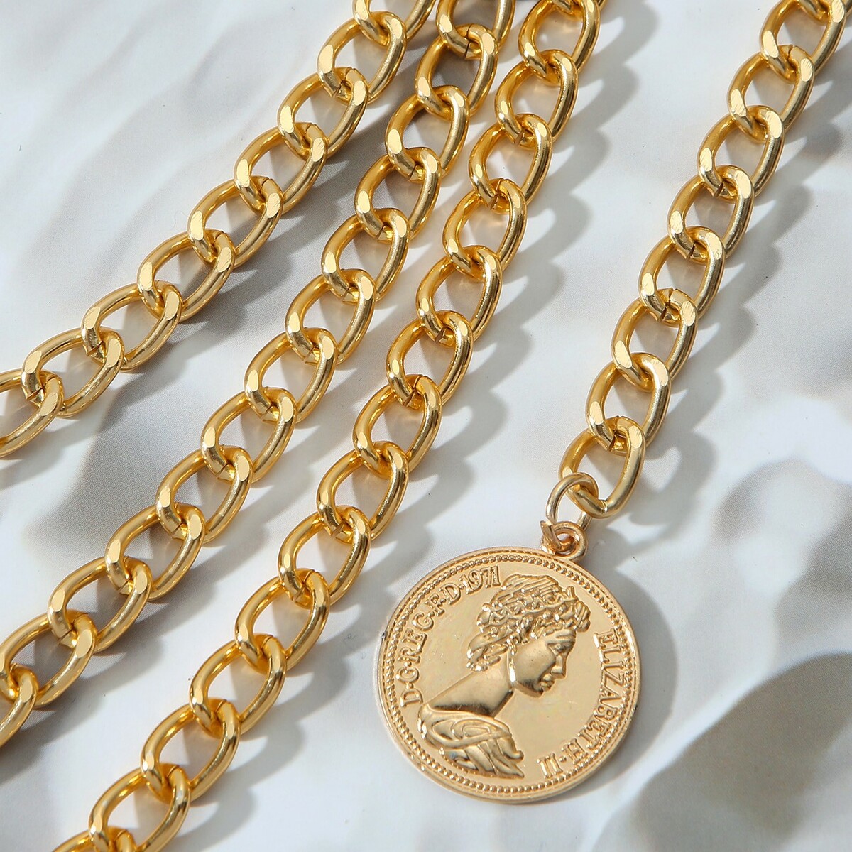 楽天市場】チェーンベルト レディースベルト チェーン ベルト