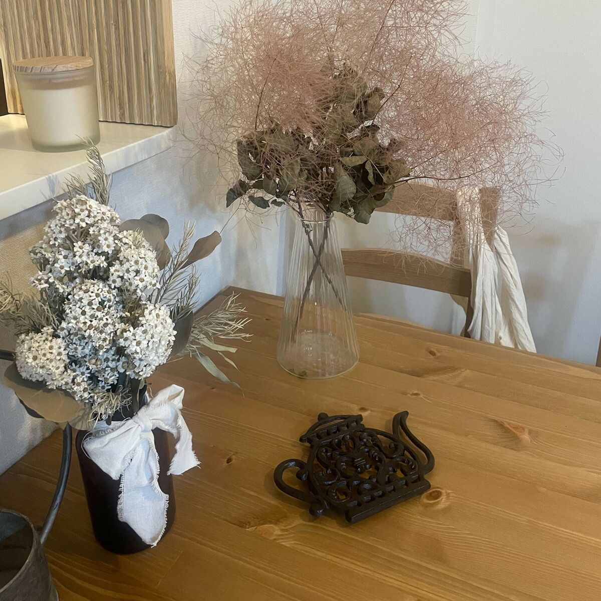 楽天市場】鍋敷き おしゃれ トリベット レトロ アンティーク なべしき