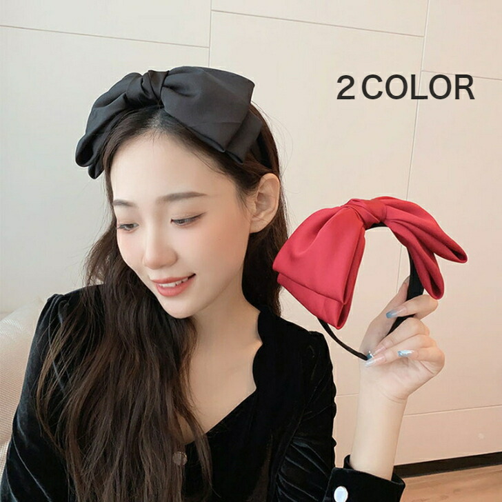 楽天市場】【ブラック＆レッド】 カチューシャ レディース ヘアバンド