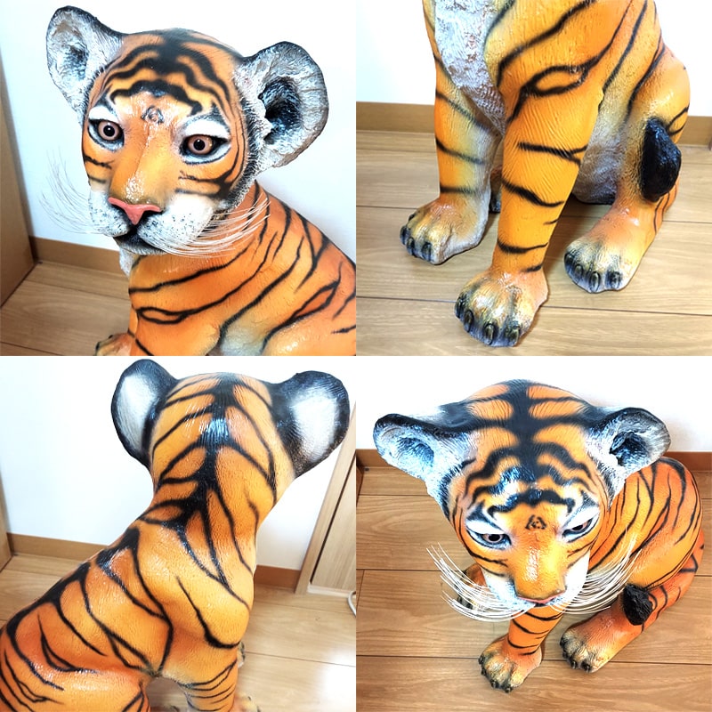 楽天市場】置物 トラ フィギュア チャイルドタイガー オブジェ 子虎