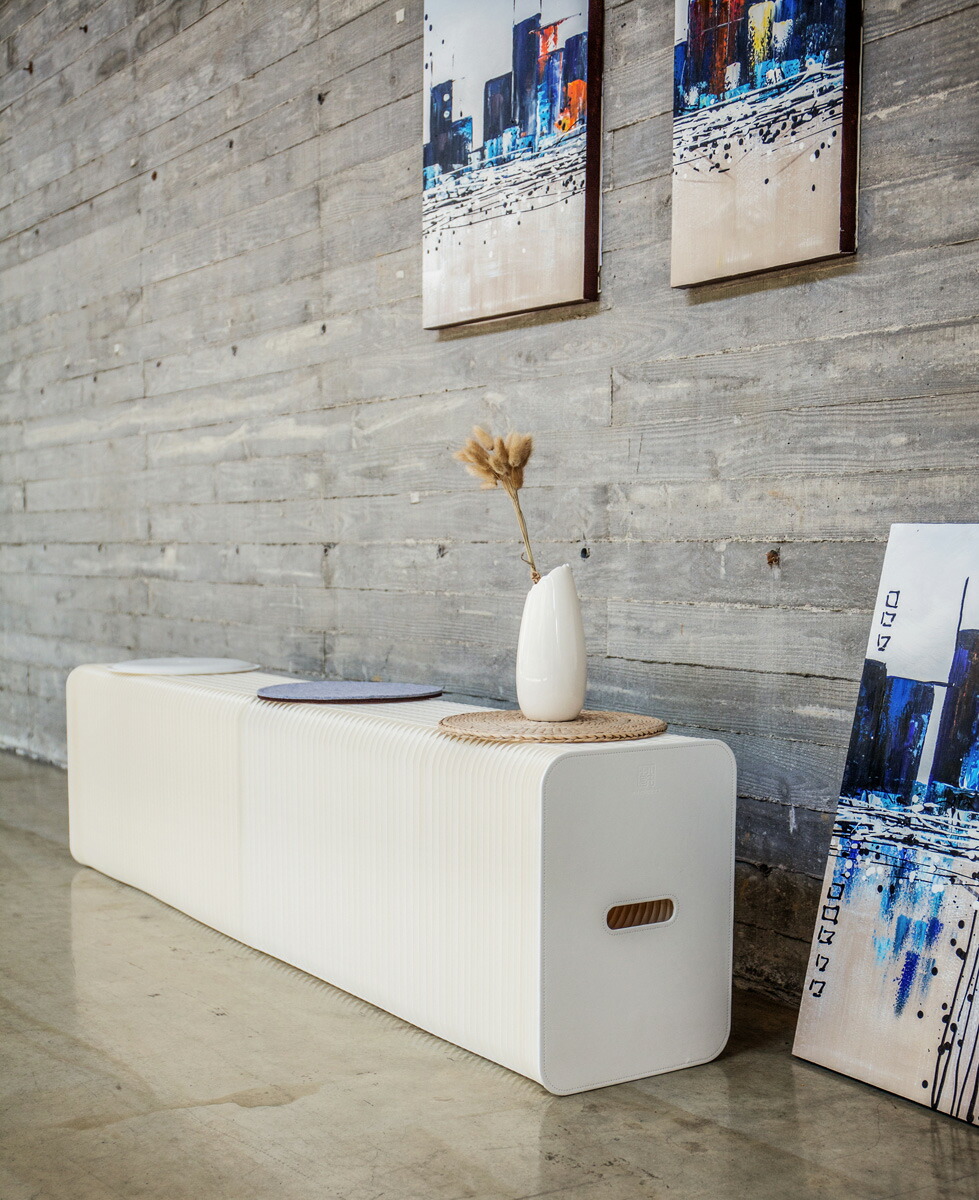 楽天市場】ペーパーベンチ 北欧 紙製 椅子 6人掛け 高さ28cm おしゃれ