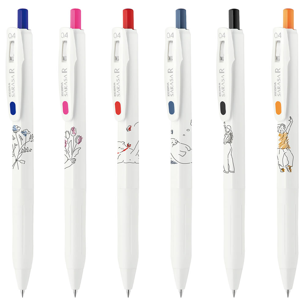 楽天市場】数量限定 ZEBRA サラサR 0.4 シンプルポップ6色（6本
