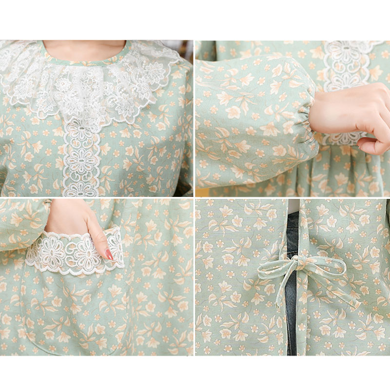 楽天市場】【予約品】割烹着 おしゃれ エプロン 袖付き れ かっぽう着