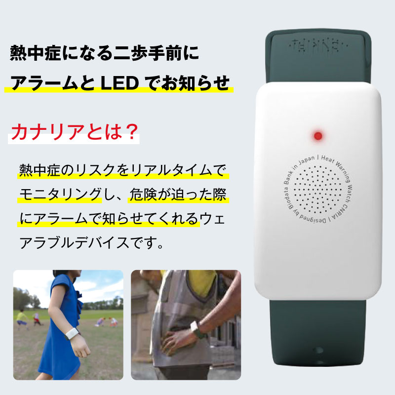 楽天市場】Biodata Bank 熱中対策ウォッチ カナリアPlus 2025 N25-08