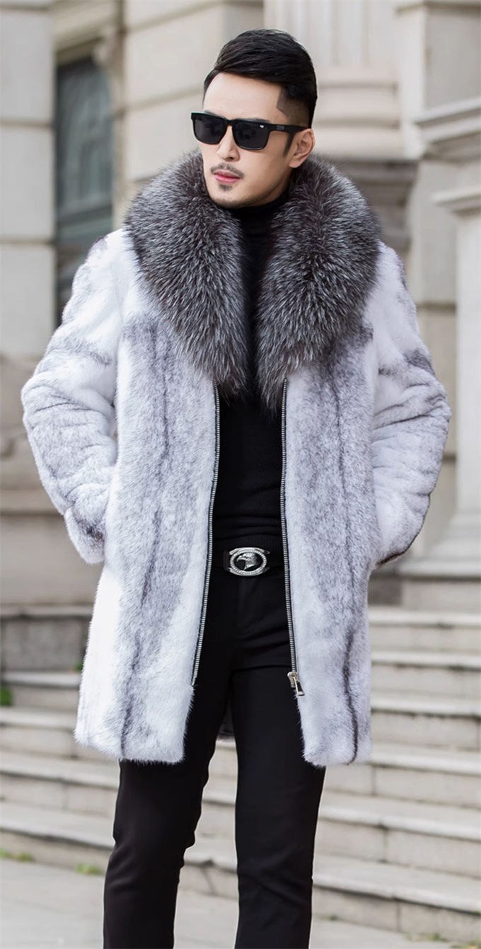 楽天市場】秋冬新作 ファーコート メンズ 毛皮コート ミンク メンズ