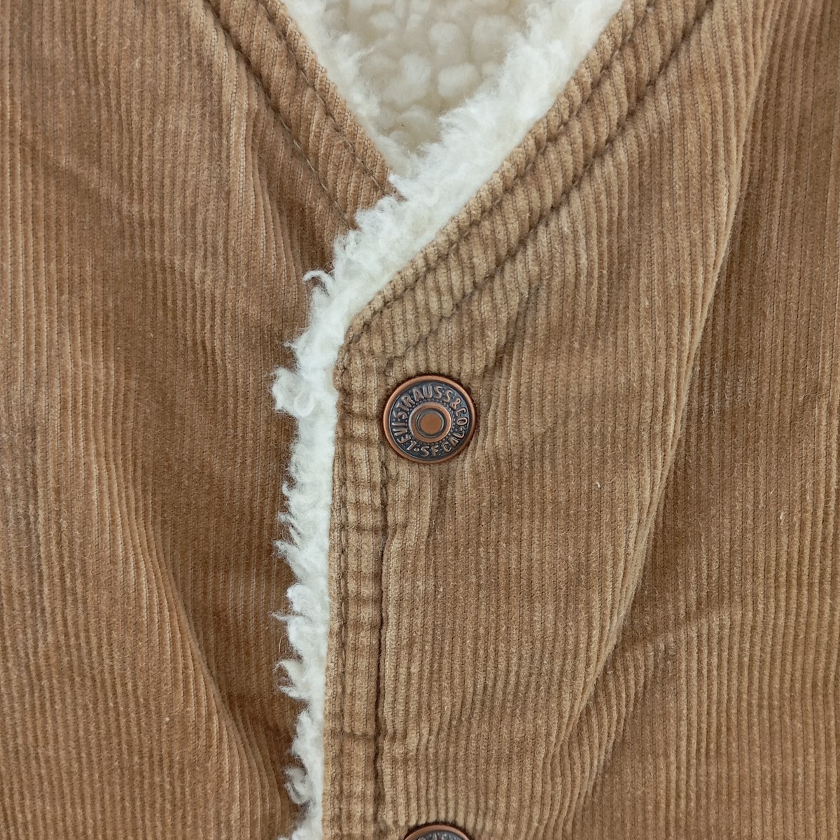 古着 70年代 リーバイス Levis 60606-1523 コーデュロイボアベスト USA