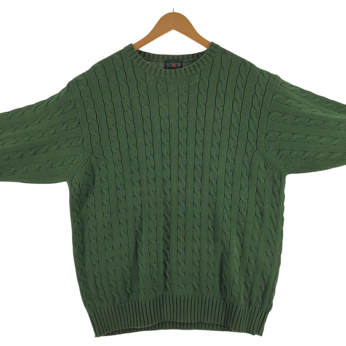 古着 90年代 ジェイクルー J.Crew ケーブル編み コットンニット