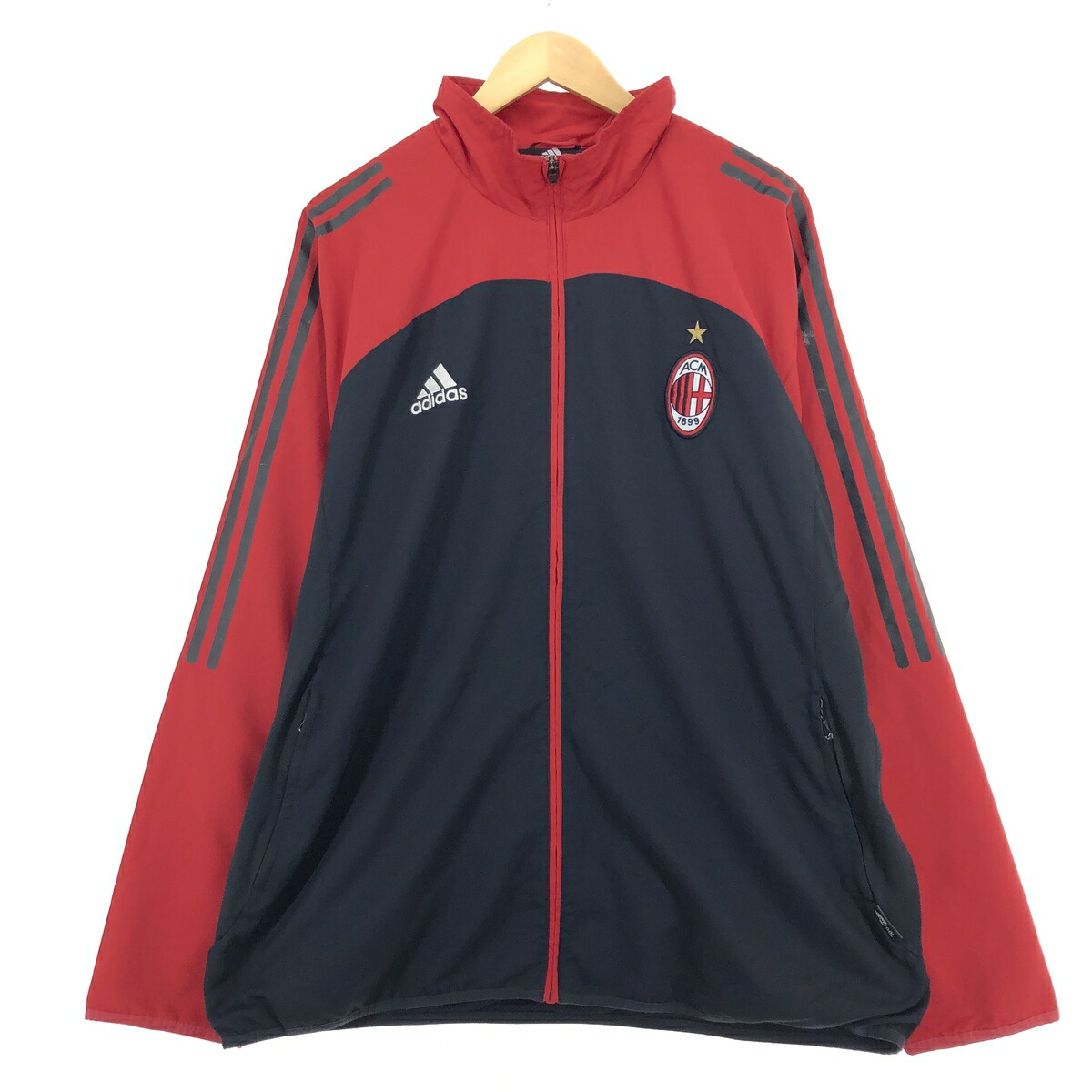ゆみ様専用adidas ACミラン ジャージ 黒/赤 アンセムジャケット ゆみ様