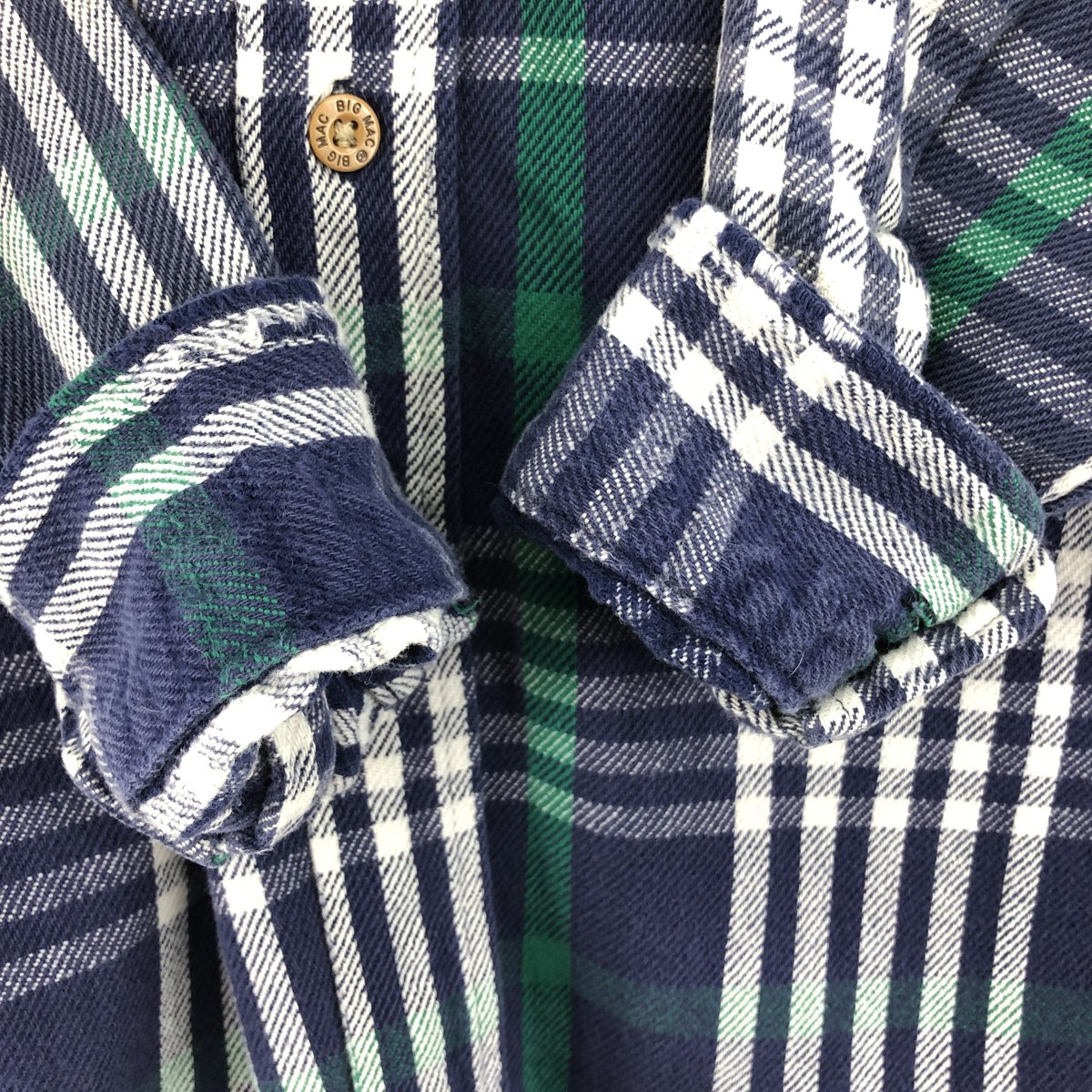 古着 80年代 ビッグマック BIG MAC 長袖 フランネルチェックシャツ USA