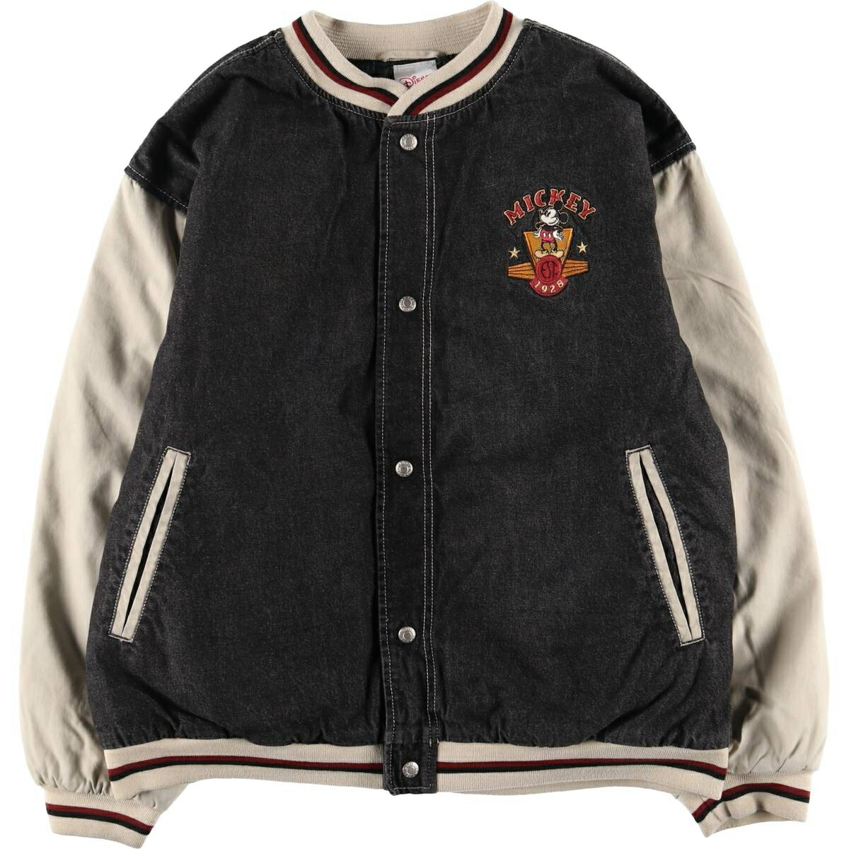 古着 Disney store MICKEY MOUSE ミッキーマウス 中綿入り デニム