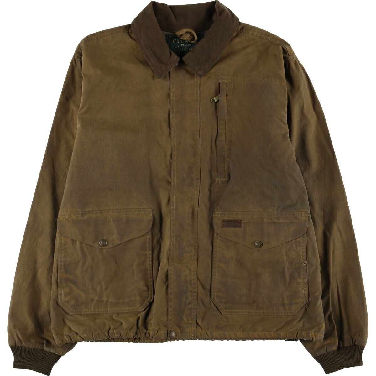 古着 フィルソン FILSON ワックスコットン オイルドジャケット メンズL