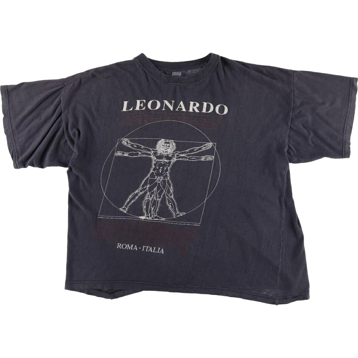 古着 LEONARDO DA VINCI レオナルドダヴィンチ ウィトルウィウス的人体