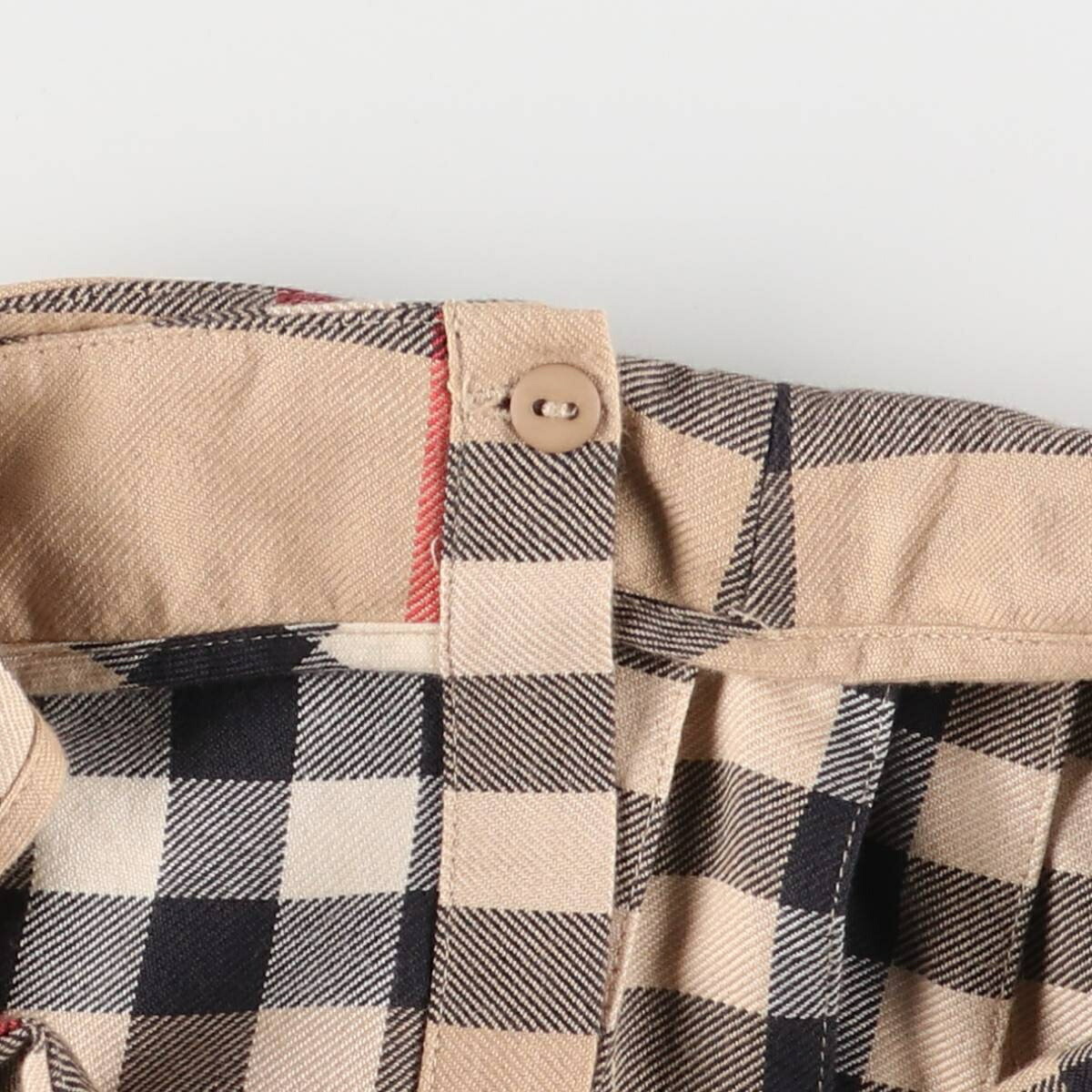 古着 バーバリー Burberrys チェック柄 コットン プリーツ ミニ