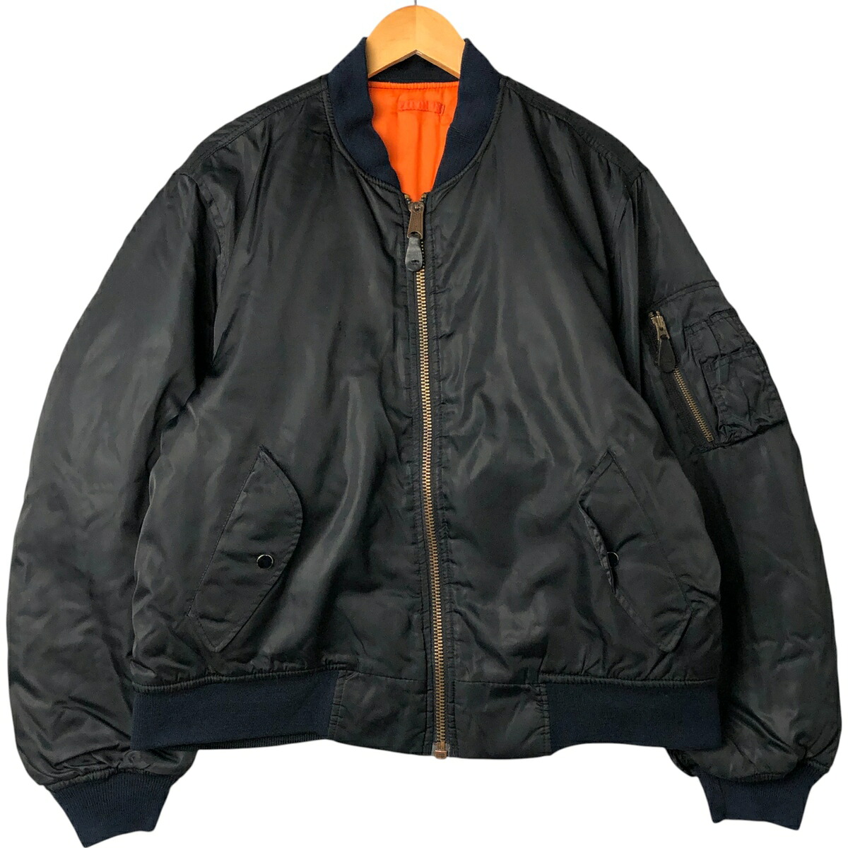 古着 ～90年代 民間品 アルファ ALPHA MA-1タイプ 中綿入り ミリタリー