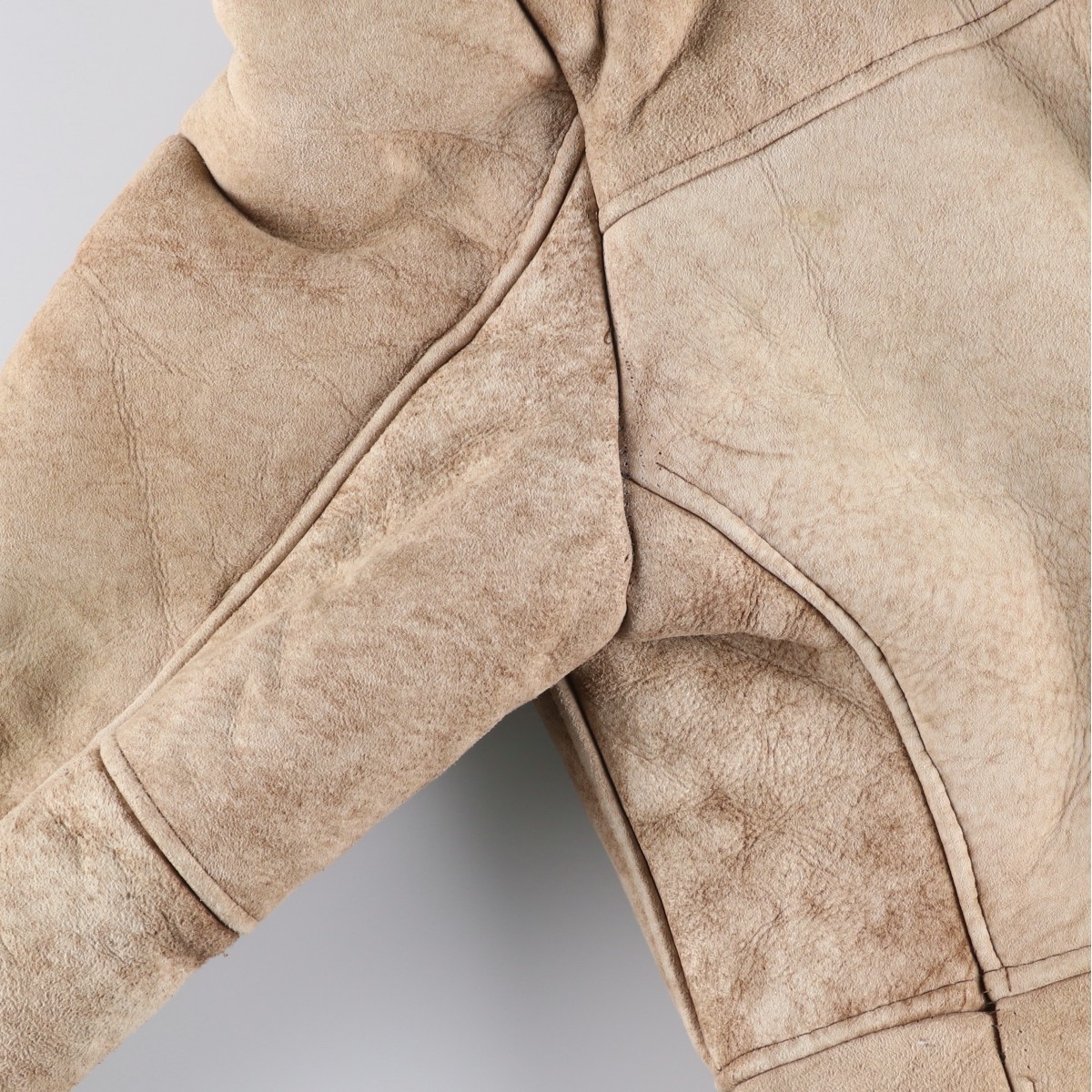 古着 Lawrence シープスキン ムートンランチコート USA製 メンズM相当