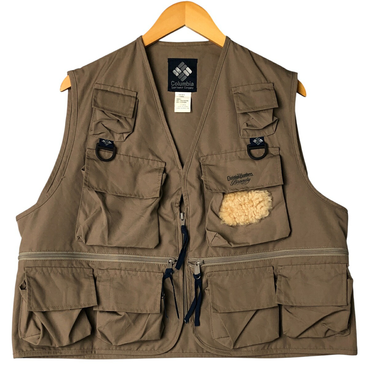 古着 80年代 コロンビア Columbia 紺タグ フィッシングベスト メンズL