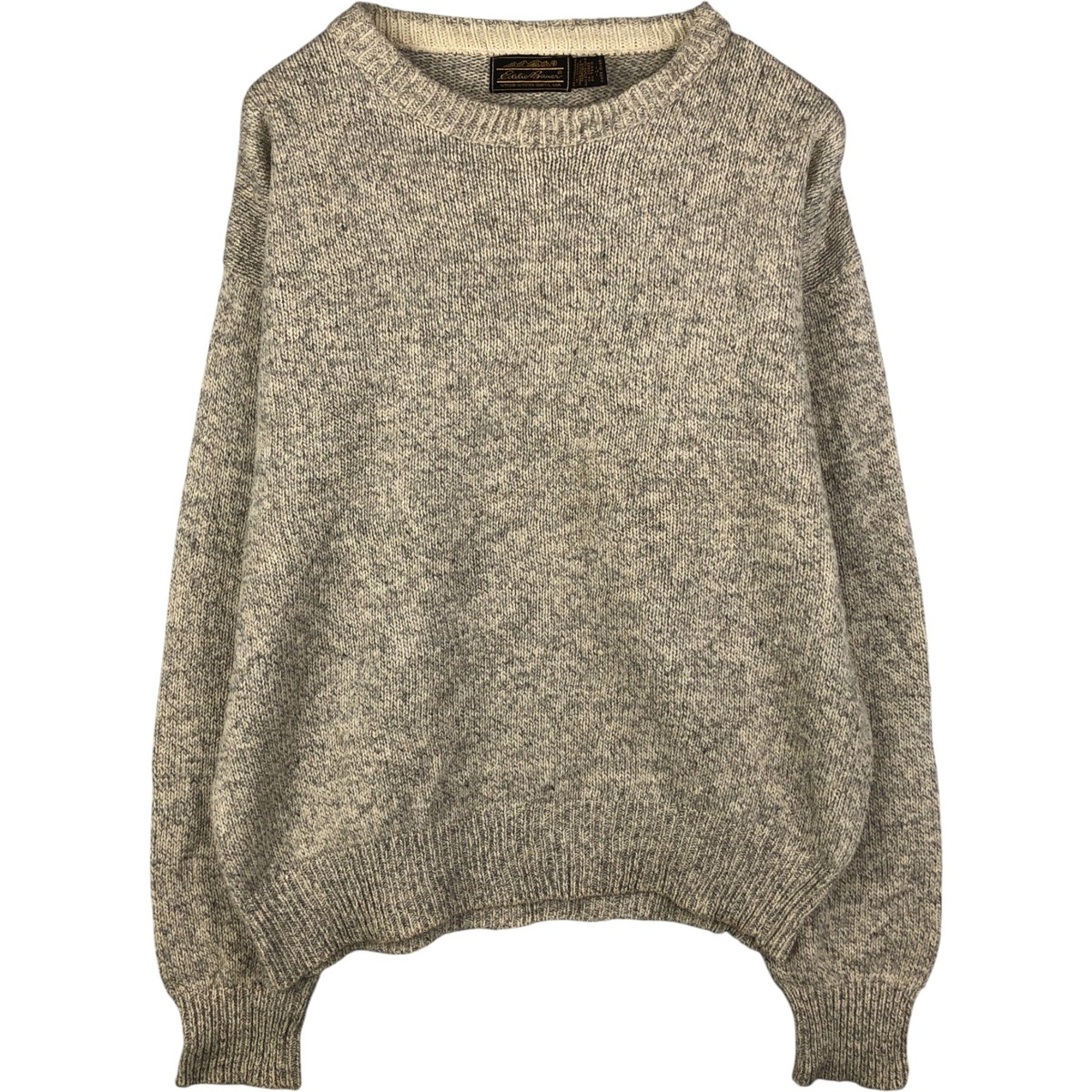 古着 80～90年代 エディーバウアー Eddie Bauer 黒タグ ウールニット