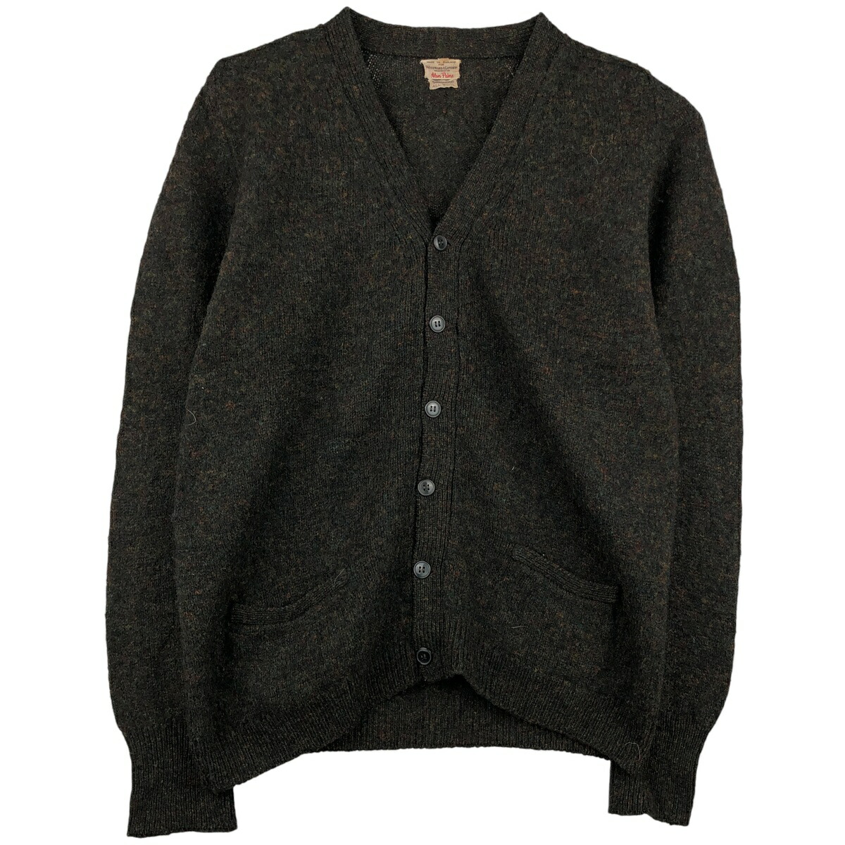 古着 60年代 アラン ペイン ALAN PAINE ウールニットカーディガン 英国