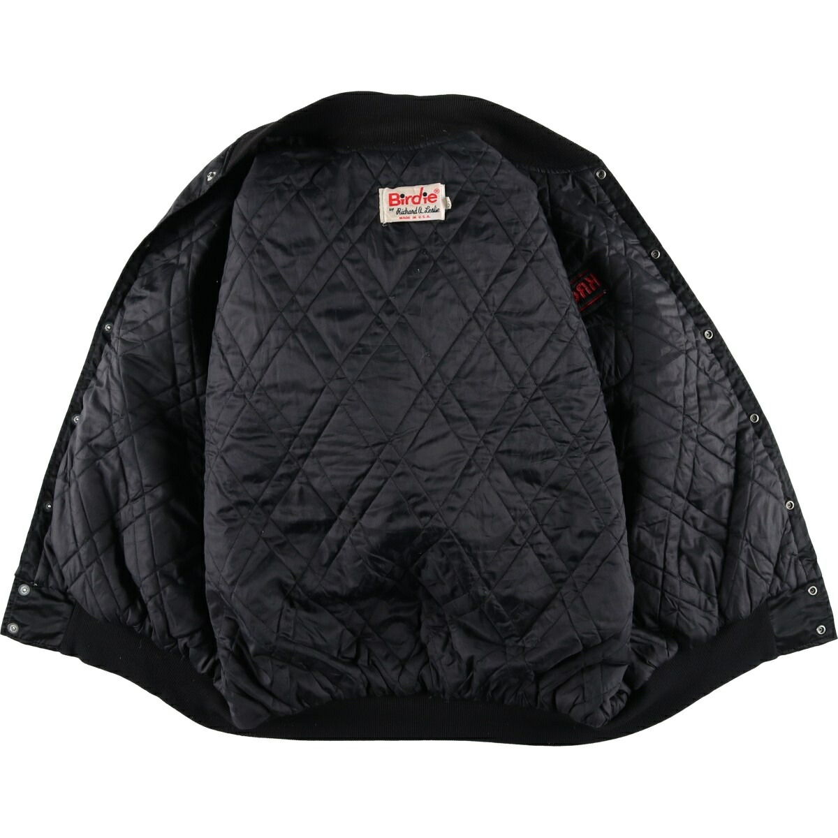 古着 80年代 Richard A. Leslie Birdie 中綿入り ナイロンスタジャン