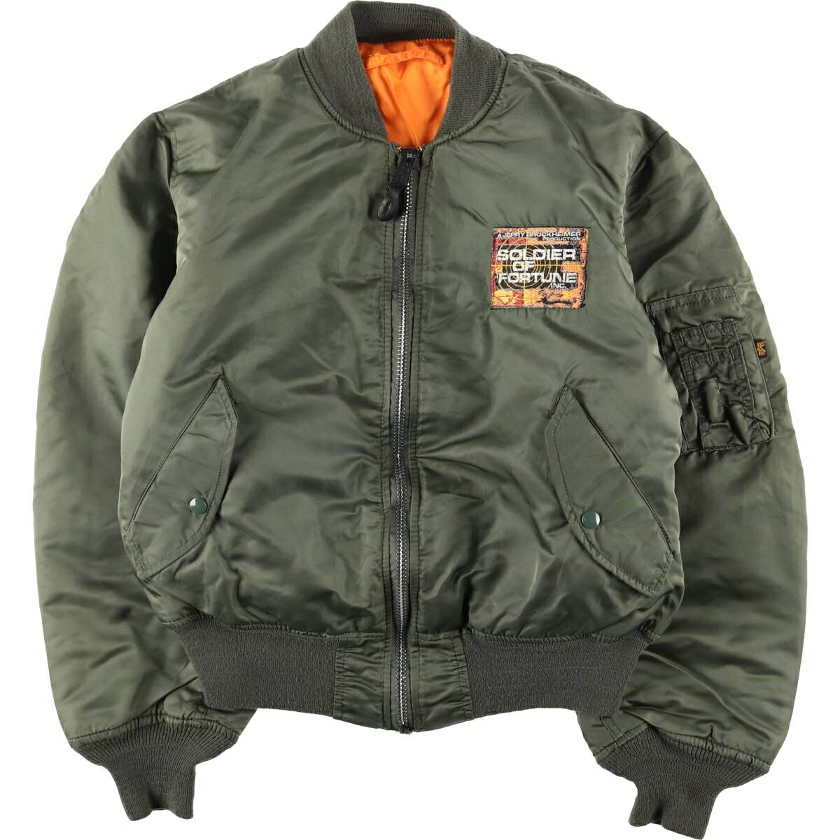 古着 90年代 民間品 アルファ ALPHA MA-1タイプ 中綿入り ミリタリー