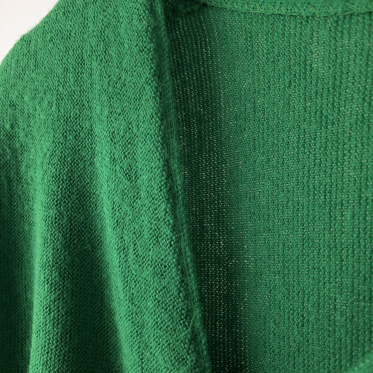 希少 70s lacoste パッチワークカーディガン マルチカラー L位 希少