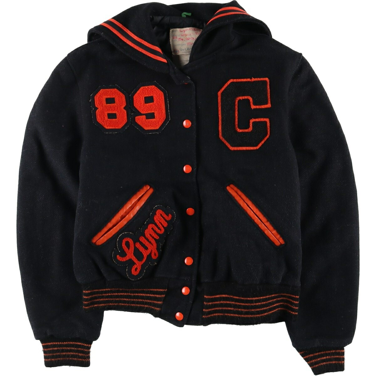 古着 70～80年代 デロング DeLONG セーラーカラー ウールスタジャン