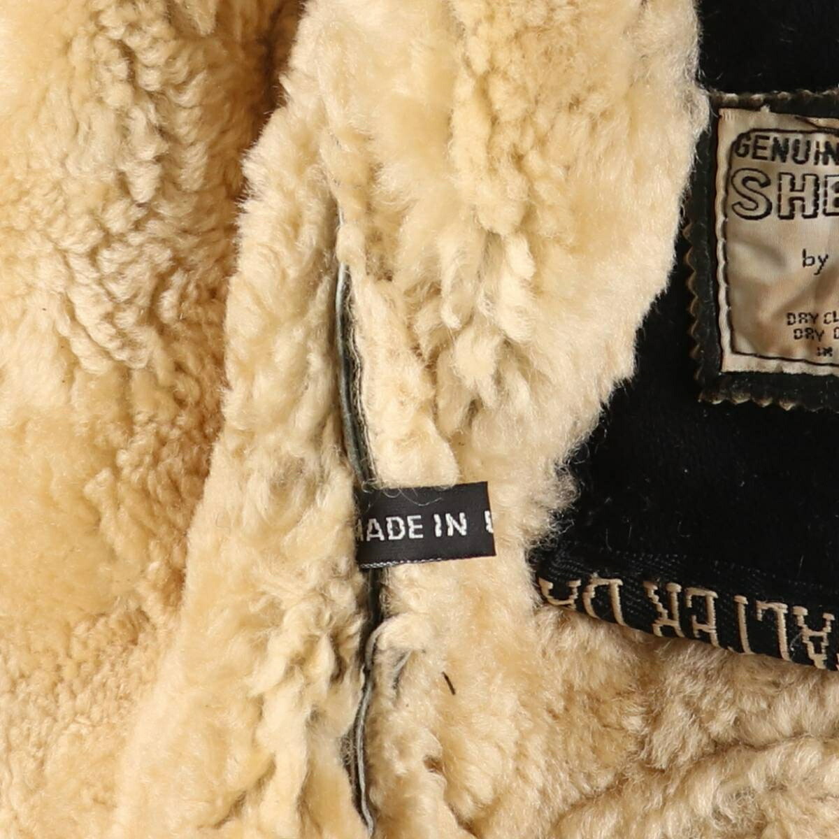 古着 WALTER DAVOUCCI B-3タイプ シープスキン ムートンジャケット