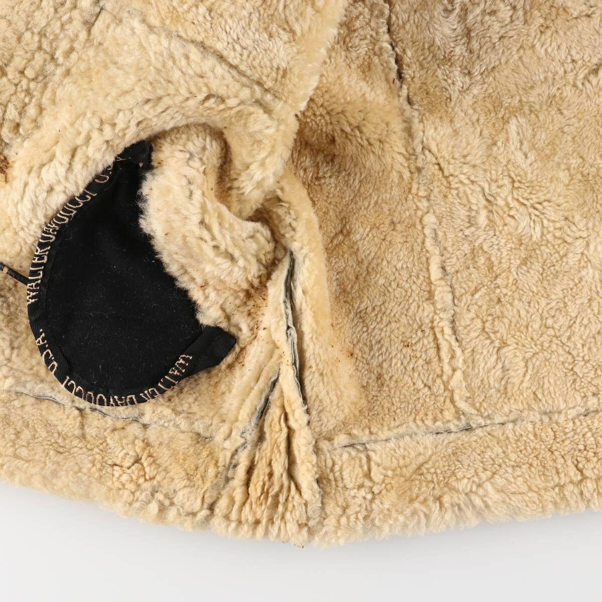 古着 WALTER DAVOUCCI B-3タイプ シープスキン ムートンジャケット