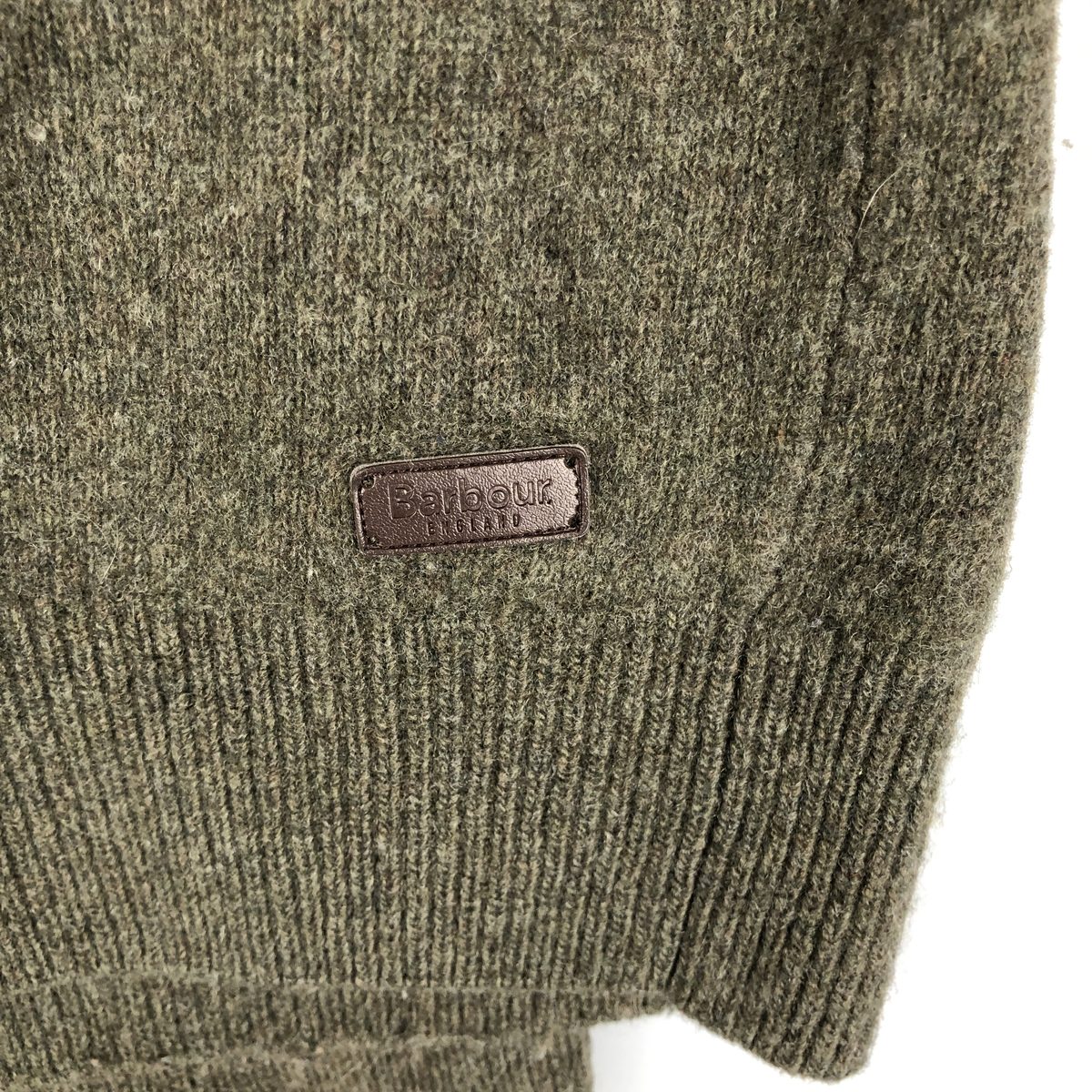 古着 バブアー Barbour 3ワラント ウールニットセーター メンズXL相当