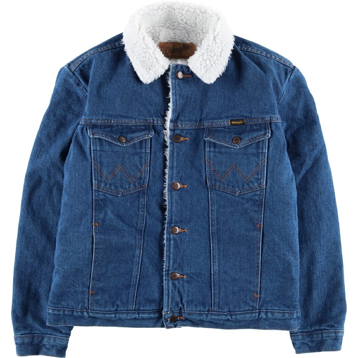 古着 90年代 ラングラー Wrangler デニムボアジャケット メンズL相当