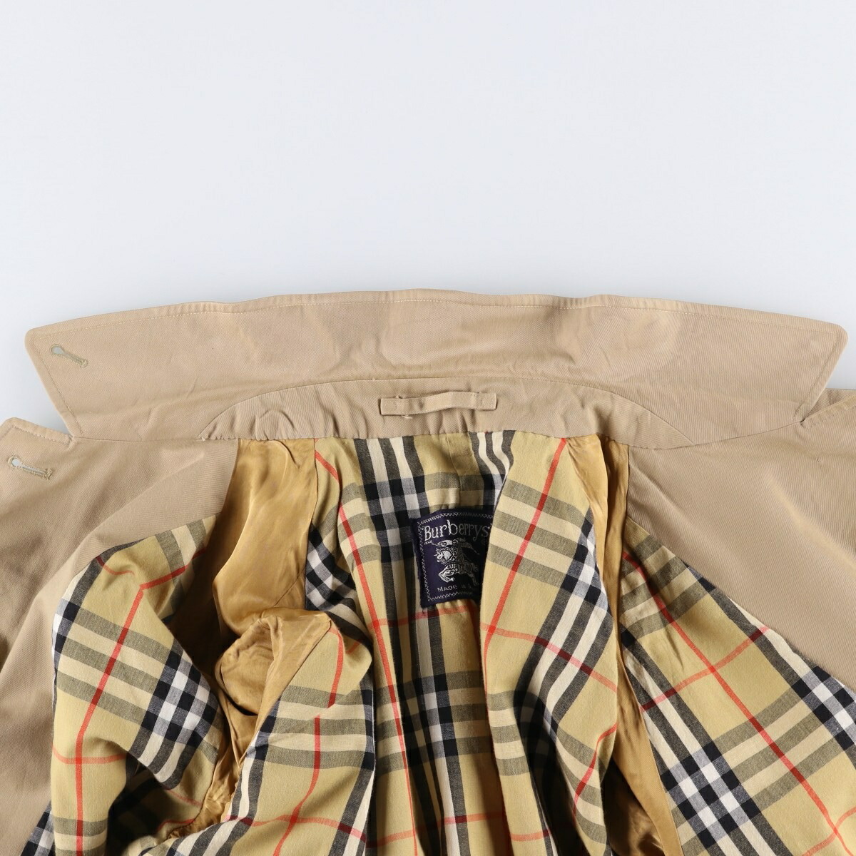 古着 80年代 バーバリー Burberrys 一枚袖 ステンカラーコート バルマ