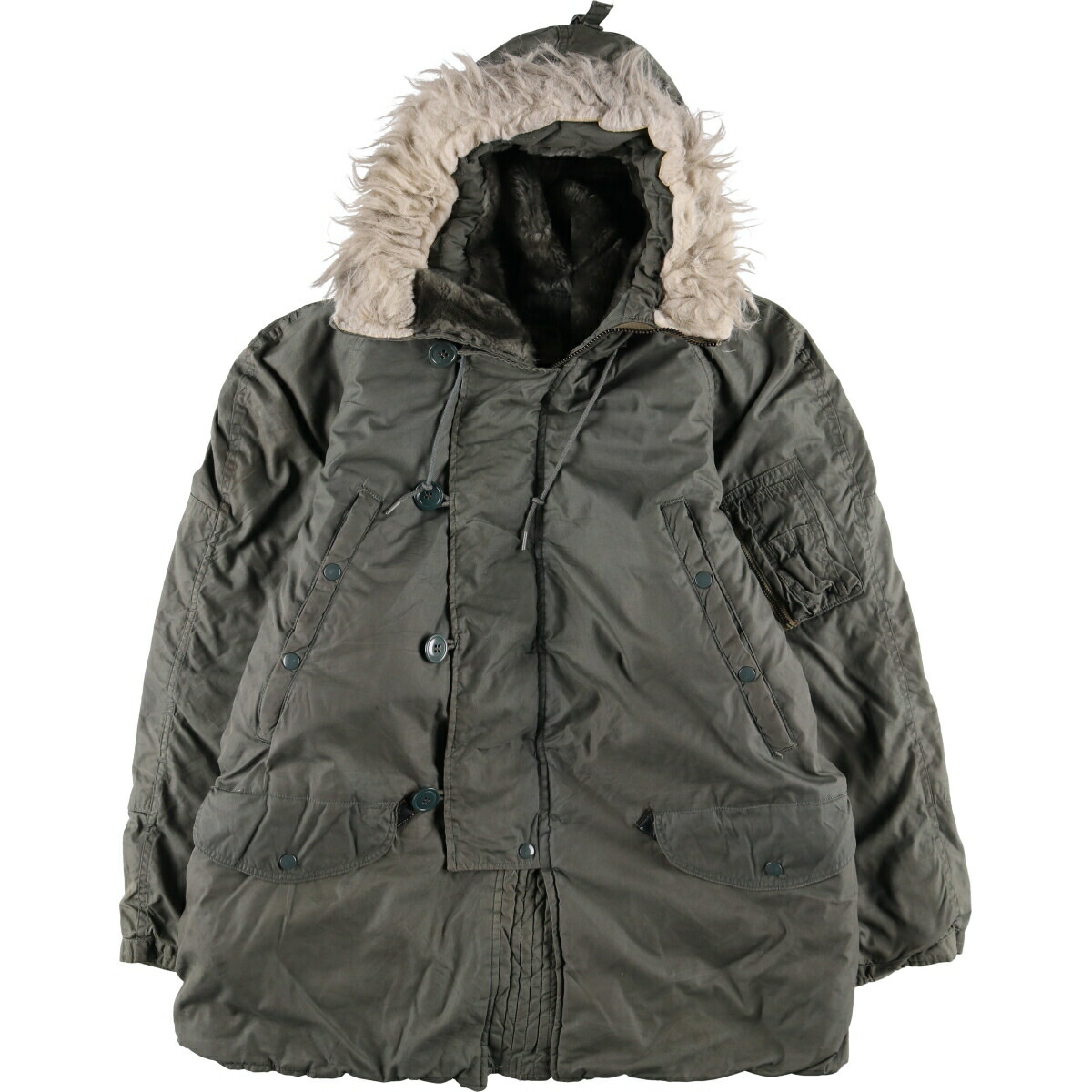 古着 70年代 米軍実品 N-3B ミリタリー フライトジャケット USA製