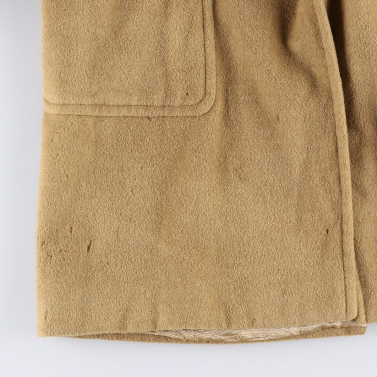 古着 プラダ PRADA キャメルヘア チェスターコート イタリア製 メンズM