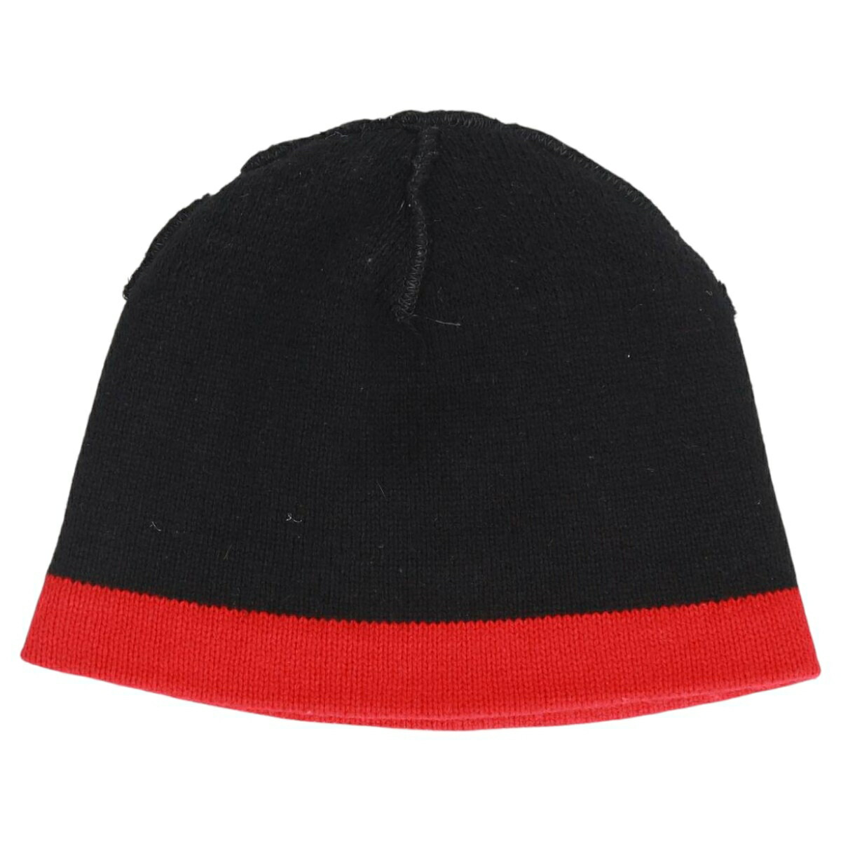 古着 LAKE FOREST KNITS ファイヤーパターン ニット帽 ビーニー USA製