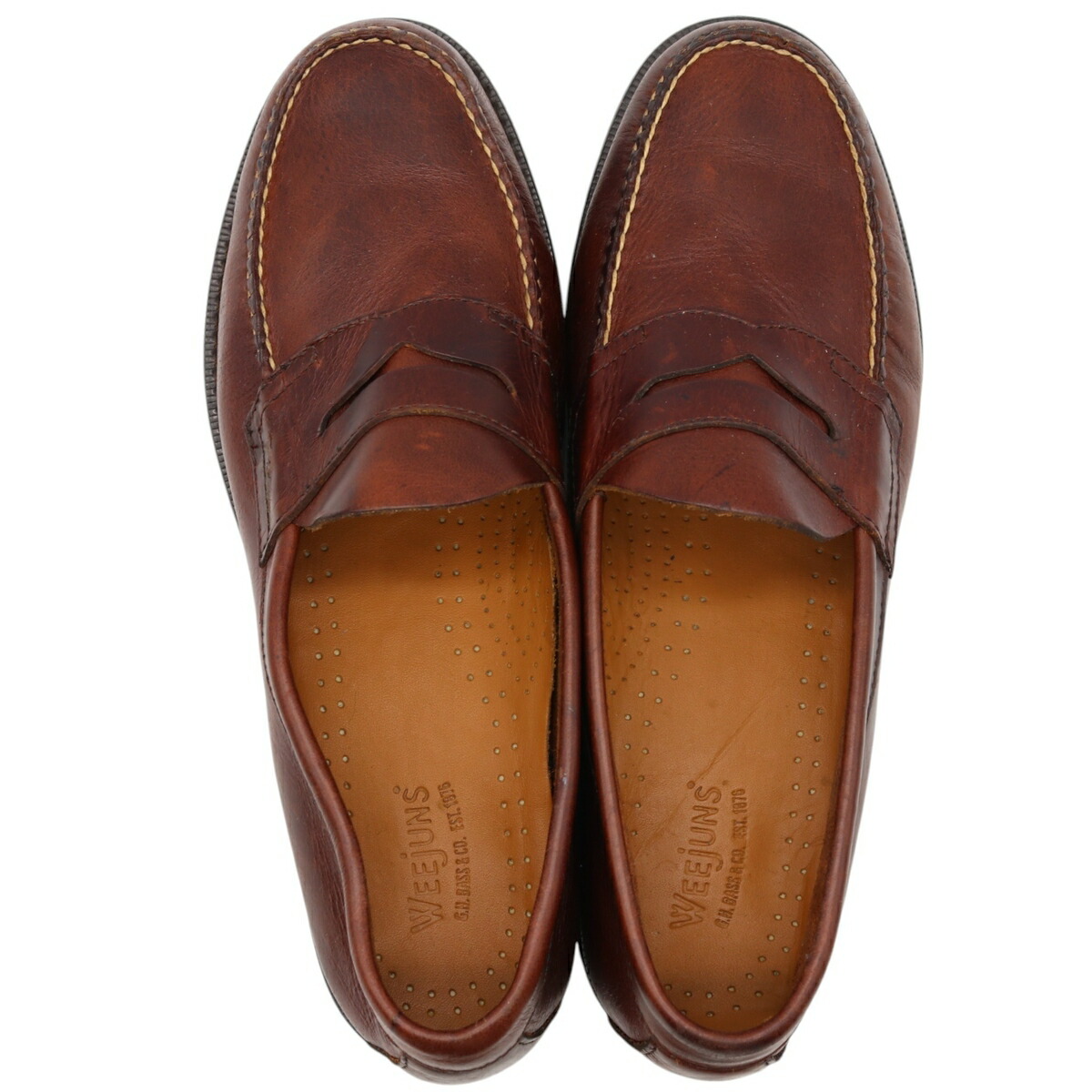 古着 ジーエイチバス G.H.Bass WEEJUNS コインローファー メンズ27.0cm